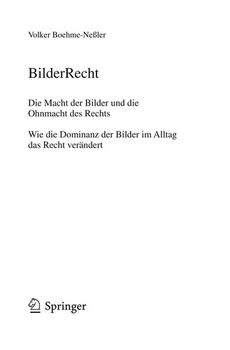 Cover for BilderRecht