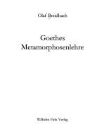 Cover for Goethes Metamorphosenlehre