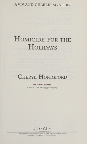 Cover for Homicide for the Holidays