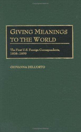 Cover for Giving Meanings to the World