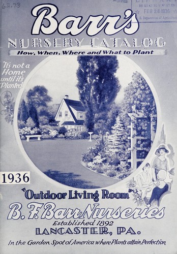 Cover for Barr's nursery catalog