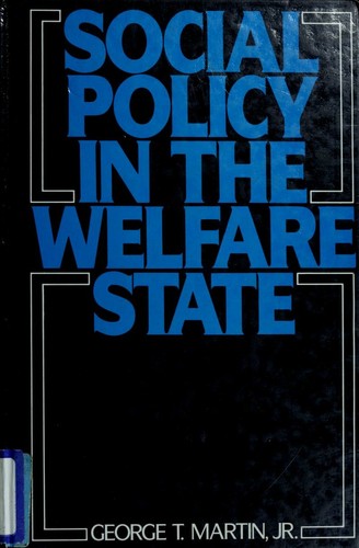 Cover for Social policy in the welfare state