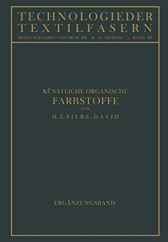 Cover for Künstliche organische Farbstoffe