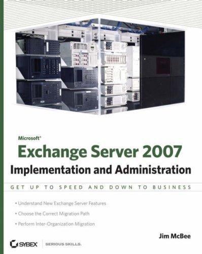 Cover for Microsoft Exchange Server 2007