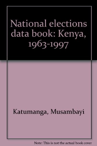 Cover for National elections data book