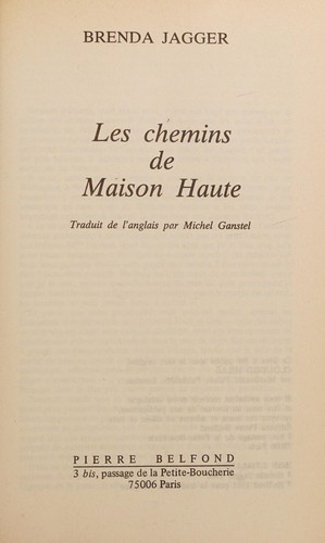 Cover for Les Chemins de Maison Haute