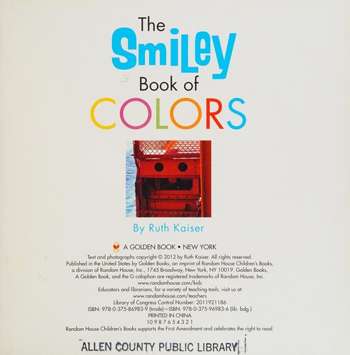Cover for The Smiley Book of Colors