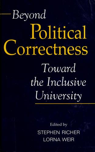 Cover for Beyond political correctness
