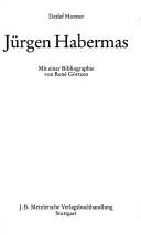 Cover for Jürgen Habermas