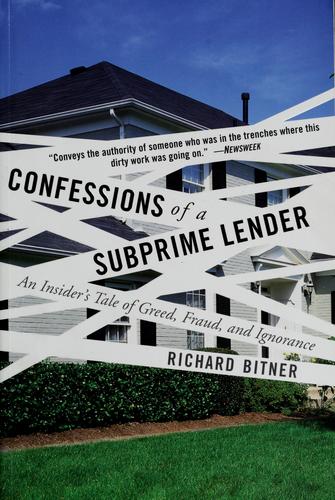 Cover for Confessions of a subprime lender