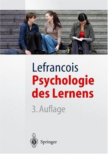 Cover for Psychologie des Lernens