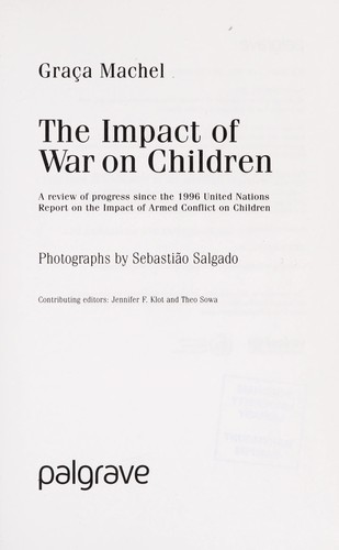 Cover for The impact of war on children