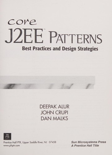 Cover for Core J2EE Patterns JavaOne