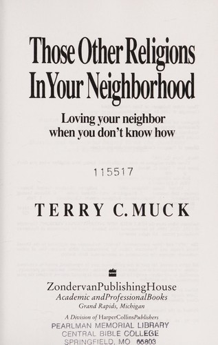 Cover for Those other religions in your neighborhood