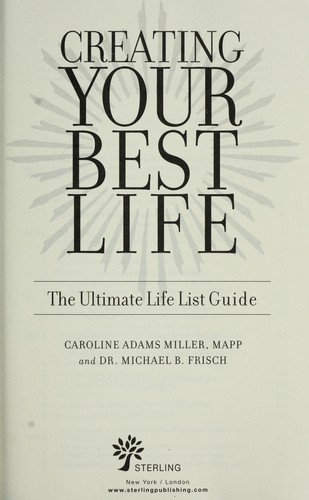 Cover for Creating your best life