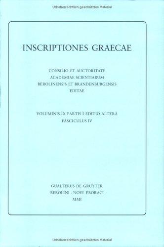 Cover for Inscriptiones Graecae