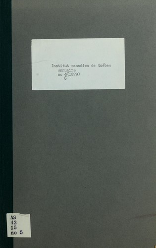 Cover for Annuaire