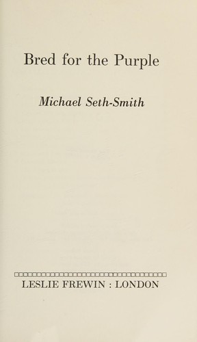 Cover for Bred for the purple