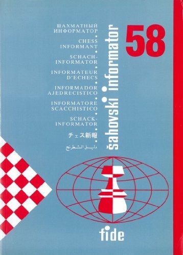 Cover for Sahovski Informator 58 : VI - IX, 1993 [ Chess Informant 58 