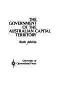 Cover for The government of the Australian Capital Territory