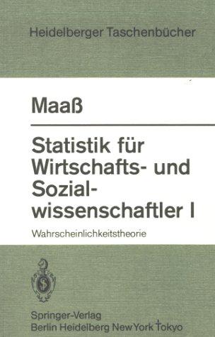 Cover for Statistik für Wirtschafts- und Sozialwissenschaftler I