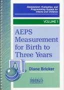 Cover for Aeps Measurement for Three to Six Years (Assessment, Evaluation, and Programming System Series)