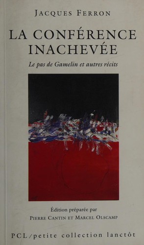 Cover for La conférence inachevée