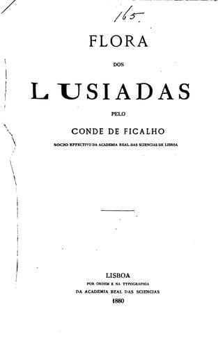 Cover for Flora dos Lusiadas