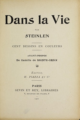 Cover for Dans la vie
