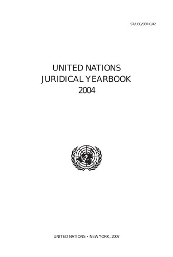 Cover for United Nations juridical yearbook