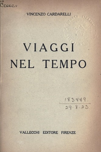 Cover for Viaggi nel tempo