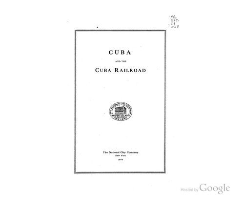 Cover for Cuba and the Cuba Railroad