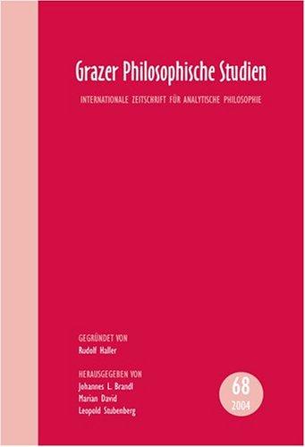 Cover for Grazer Philosophische Studien