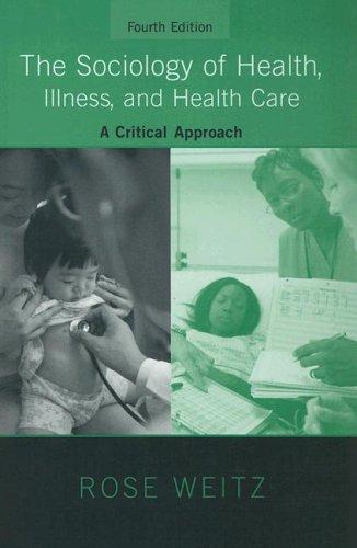 Cover for The Sociology of Health, Illness, and Health Care