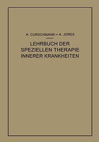 Cover for Lehrbuch der speziellen Therapie innerer Krankheiten