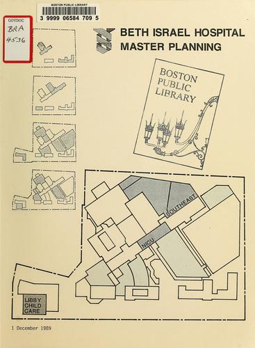 Cover for Beth israel hospital master planning