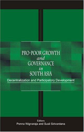 Cover for Pro-Poor Growth and Governance in South Asia