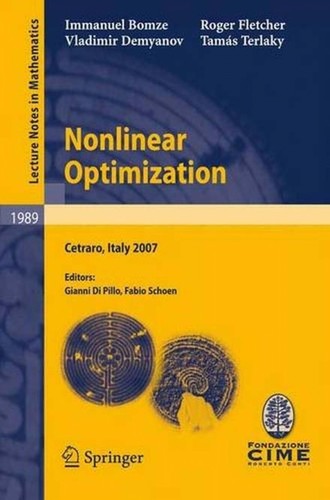 Cover for Nonlinear optimization