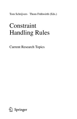 Cover for Constraint handling rules
