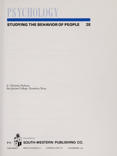 Cover for Psychology