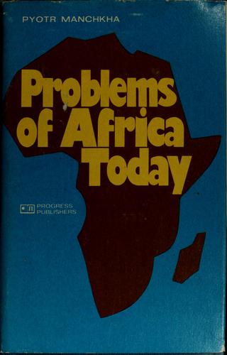 Cover for Problems of Africa today