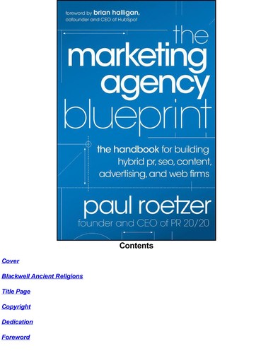 Cover for The marketing agency blueprint