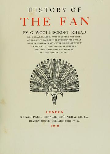 Cover for History of the fan