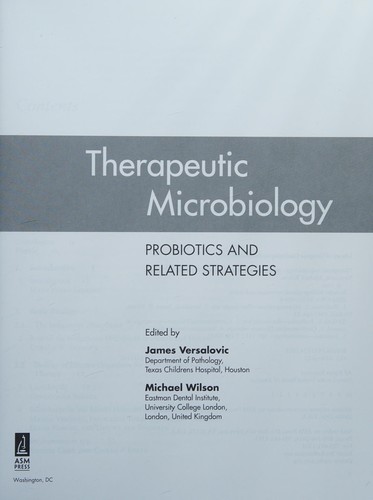 Cover for Therapeutic microbiology