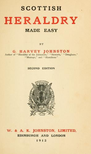 Cover for Scottish heraldry made easy