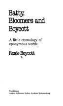 Cover for Batty, bloomers and boycott