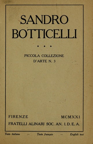 Cover for Sandro Botticelli