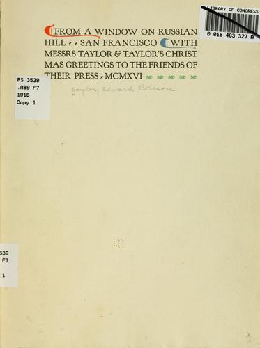 Cover for From a window on Russian Hill, San Francisco