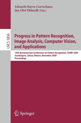 Cover for Progress in pattern recognition, image analysis, computer vision, and applications