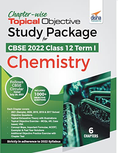 Cover for Chapter-wise Topical Objective Study Package for CBSE 2022 Class 12 Term I Chemistry